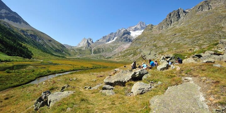 Aosta- Combal sjön Val Veny