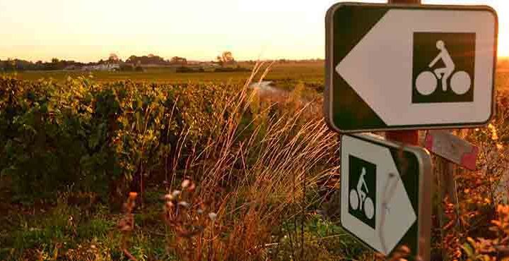 Skyltade cykelleder Bourgogne