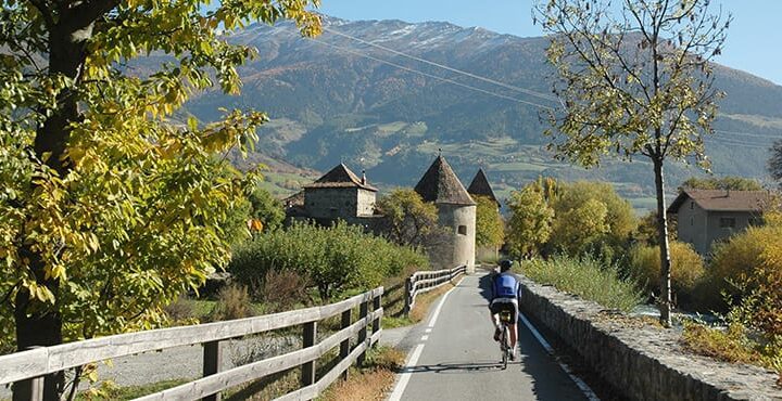 En cykelbana i Trentino