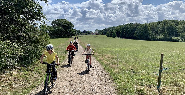 Cykla med barn i Kullabergs Naturreservat